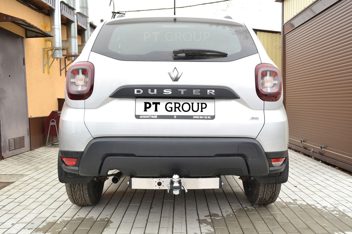 Фаркоп PT Group с металлической накладкой для Renault Duster фото 4