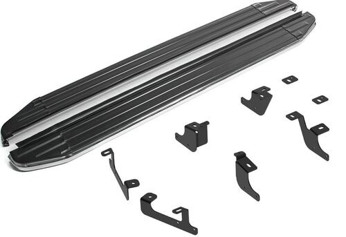 Порог-площадка Rival Premium A173ALP c комплектом крепежа для Geely Coolray (SX11) и Belgee X50