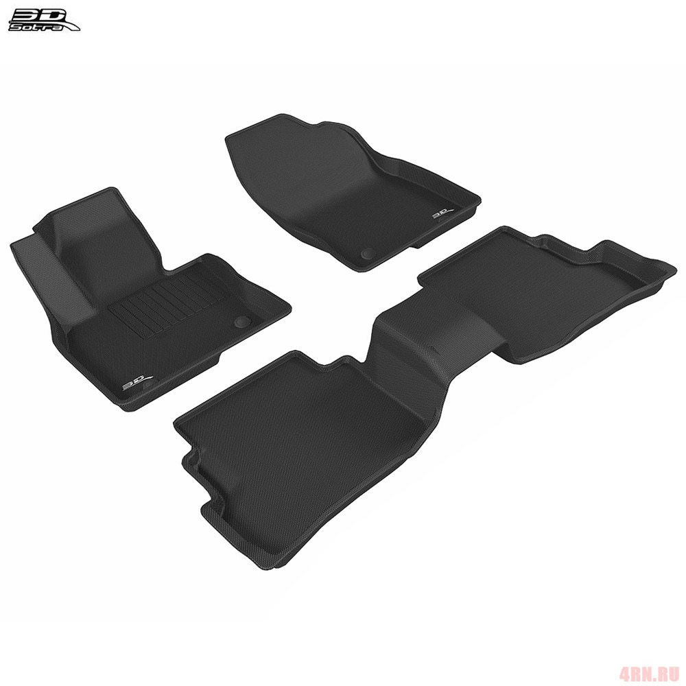 Коврики салона текстильные Mazda CX-9 LINER 3D Lux с бортиком черные фото 2