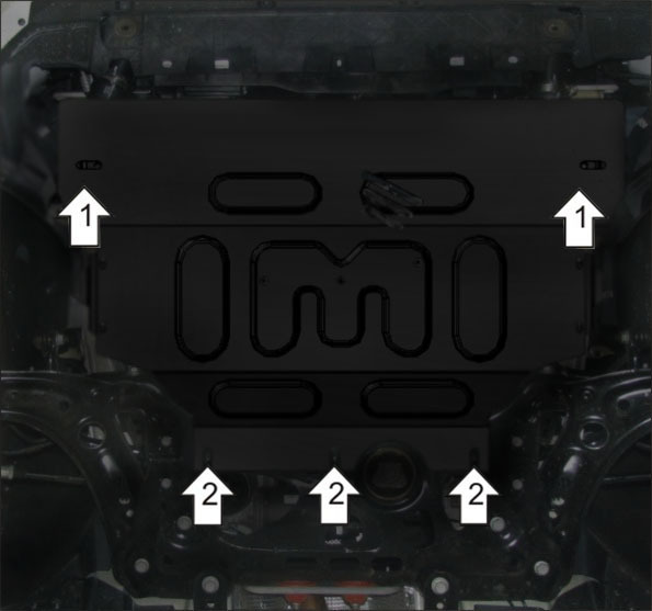 Защита стальная Мотодор для картера двигателя, КПП на Volkswagen Passat/Golf  Skoda Octavia Audi A3 и SEAT Leon фото 4