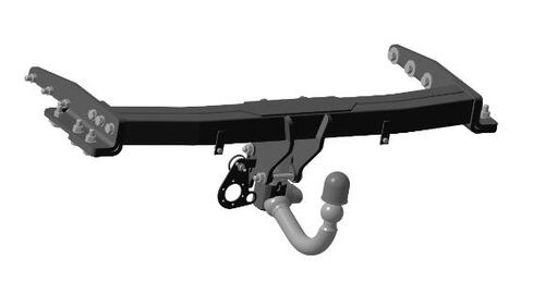 Вертикальносъемный фаркоп Oris на Jeep Grand Cherokee (WK2) с ключом