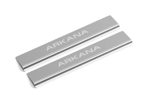 Комплект накладок на дверные пороги AutoMax для Renault Arkana с гравировкой Arkana