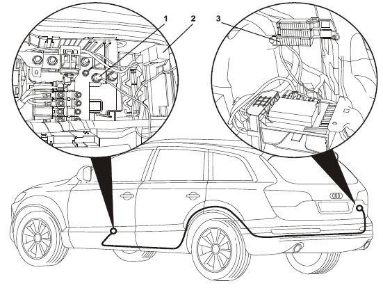 Комплект электрики фаркопа WESTFALIA для Audi Q7 13-пин