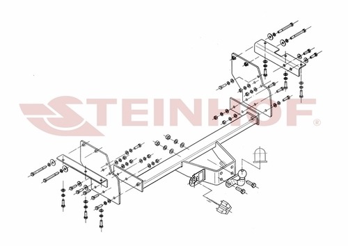 Фаркоп Steinhof для Mitsubishi Pajero