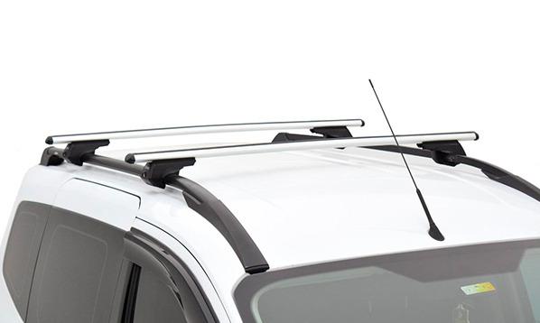 Багажник на обычные и интегрированные рейлинги Turtle Rise аэродинамические серебристые дуги 118 см фото 4