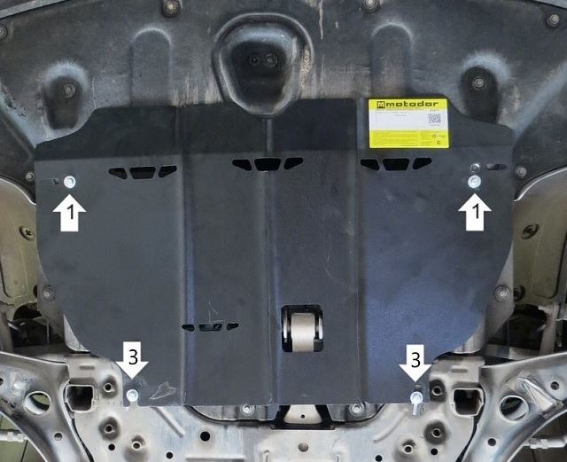 Защита АвтоСтандарт для картера двигателя, КПП на Hyundai Tucson (TL) и KIA Sportage (QL) фото 2