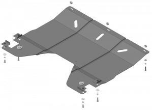Защита стальная Мотодор для картера двигателя, КПП на Chery Arrizo 7