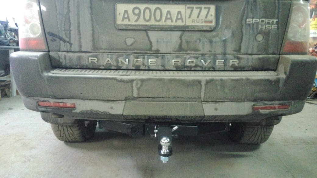 Фаркоп ​Бизон с хромированной накладкой для Land Rover Discovery и Range Rover Sport фото 3
