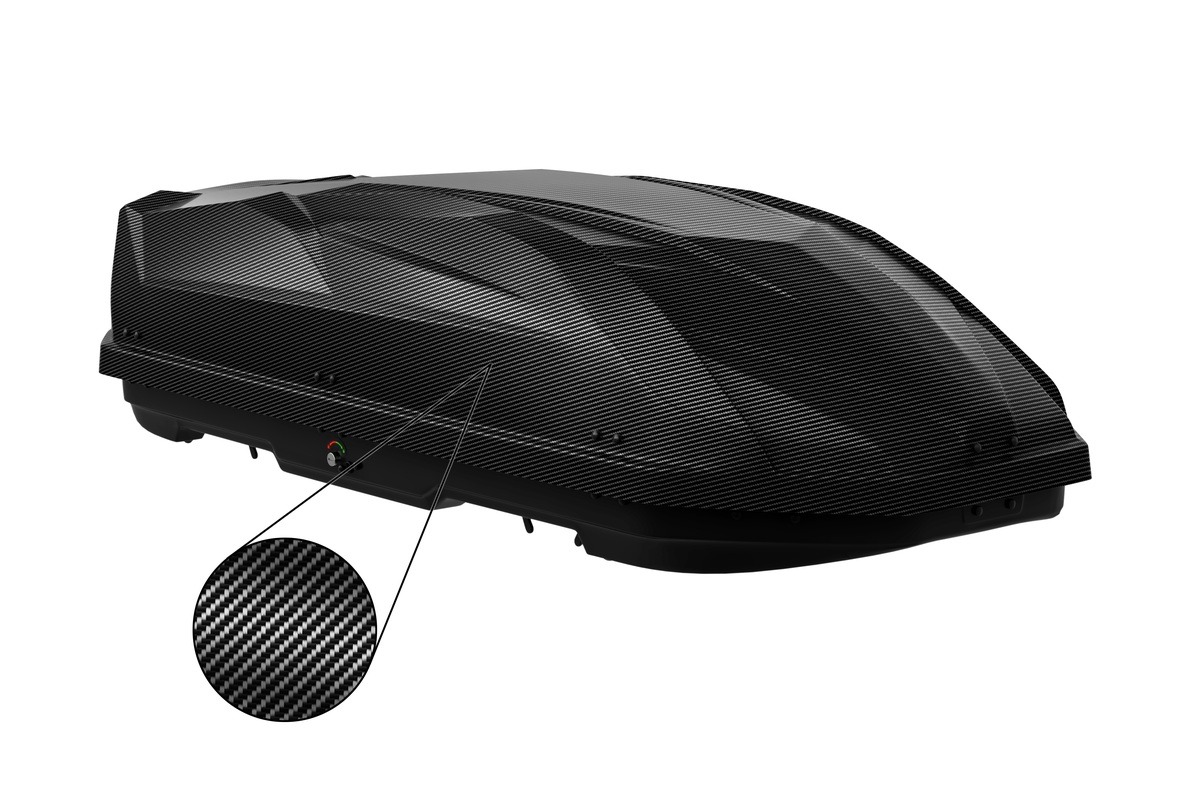 Бокс на крышу черный карбон Element 530