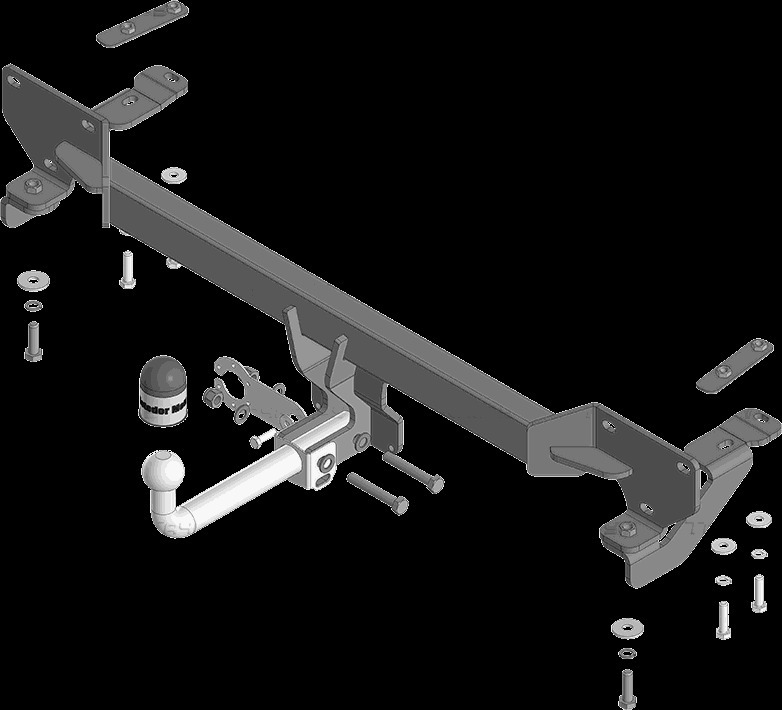 Фаркоп Motodor с оцинкованным шаром на GAC GS4 (1 поколение)