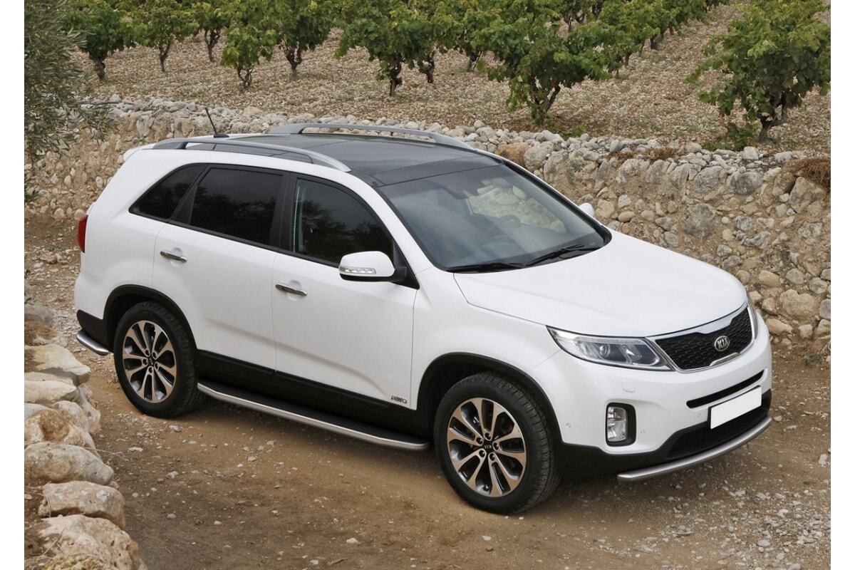 Порог-площадка Rival Premium A173ALP c комплект крепежа для Kia Sorento (XM) фото 2