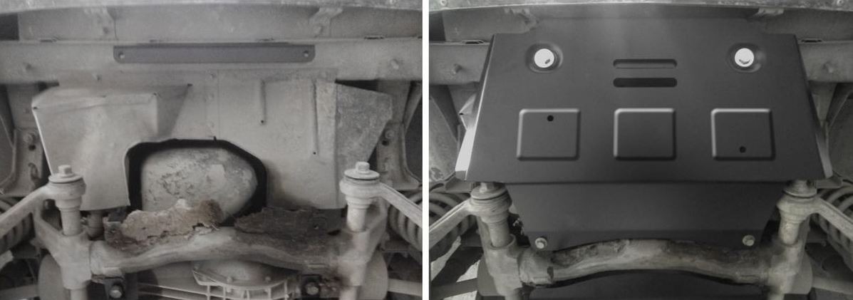 Защита стальная АвтоБроня для картера на Chevrolet Niva (21236) и Lada Niva Travel (212300-80) фото 2