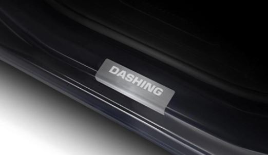 Комплект накладок на дверные пороги AutoMax для Jetour Dashing с гравировкой Dashing фото 3