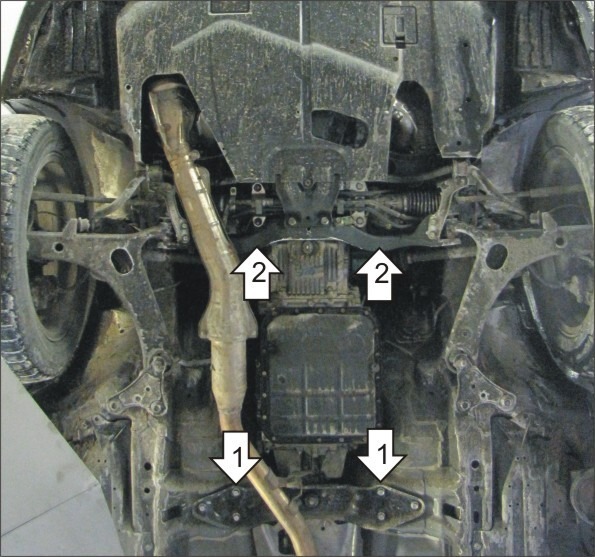 Защита алюминиевая Мотодор для КПП на Subaru Impreza/Wrx фото 3