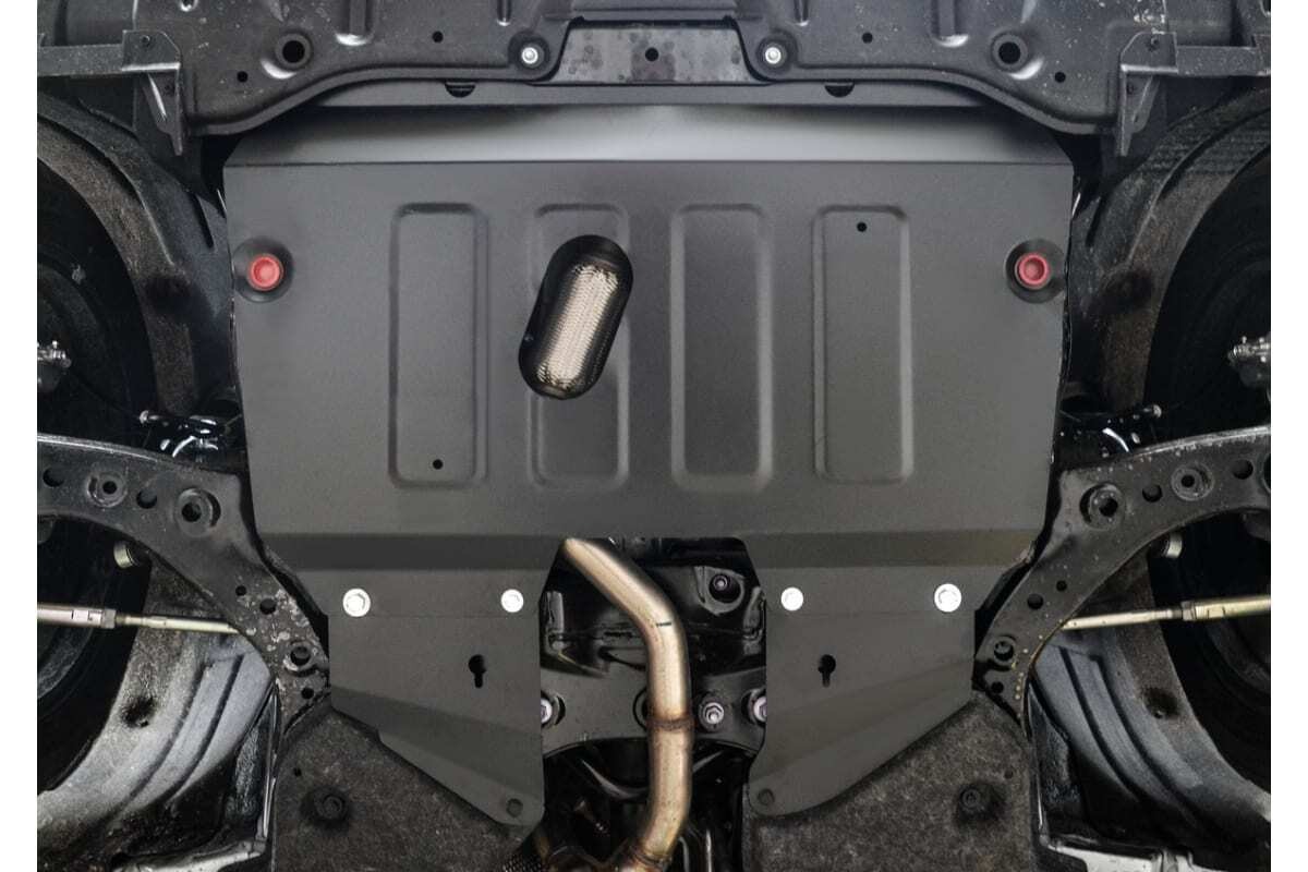 Защита стальная АвтоБроня для картера и КПП на Toyota Highlander (XU70) фото 2