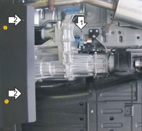 Защита стальная Мотодор для РК для Mitsubishi Pajero фото 3