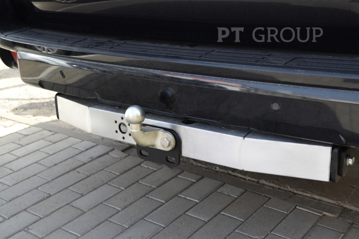 Фаркоп с металлической накладкой PT Group для Toyota Land Cruiser Prado (J120/ J150) и Lexus GX470/ GX460 фото 3