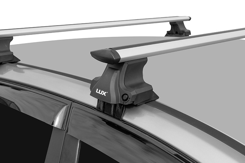 Багажник на обычную крышу Lux D-LUX 2 крыловидные серебристые дуги фото 4