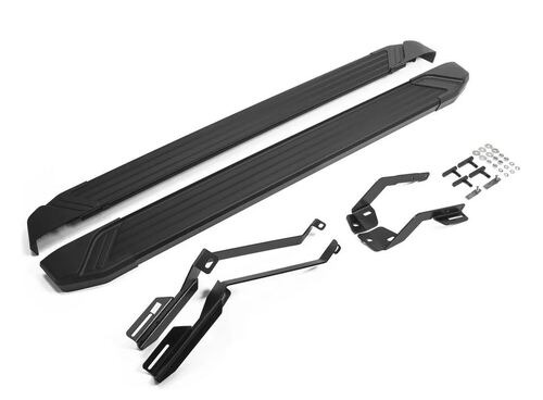 Порог-площадка Rival Black F193ALB c комплект крепежа для Ford Explorer (U502)