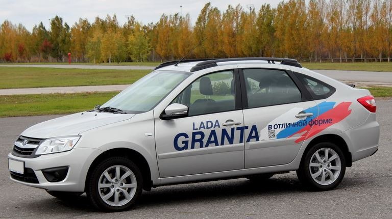 Рейлинги на крышу АПС черные без паза для Lada Granta лифтбек фото 5