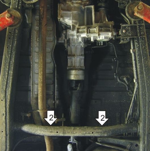 Защита стальная Мотодор для РК для Mitsubishi L 200 фото 3