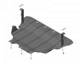 Защита стальная Мотодор для картера двигателя, КПП на Volkswagen Passat