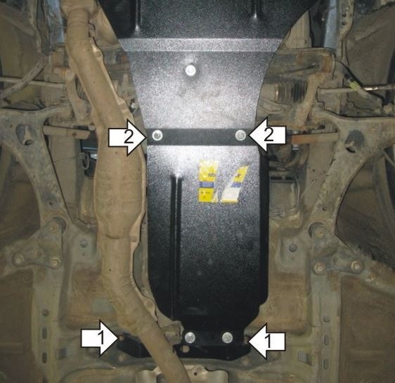 Защита стальная Мотодор для КПП на Subaru Impreza/ WRX фото 2