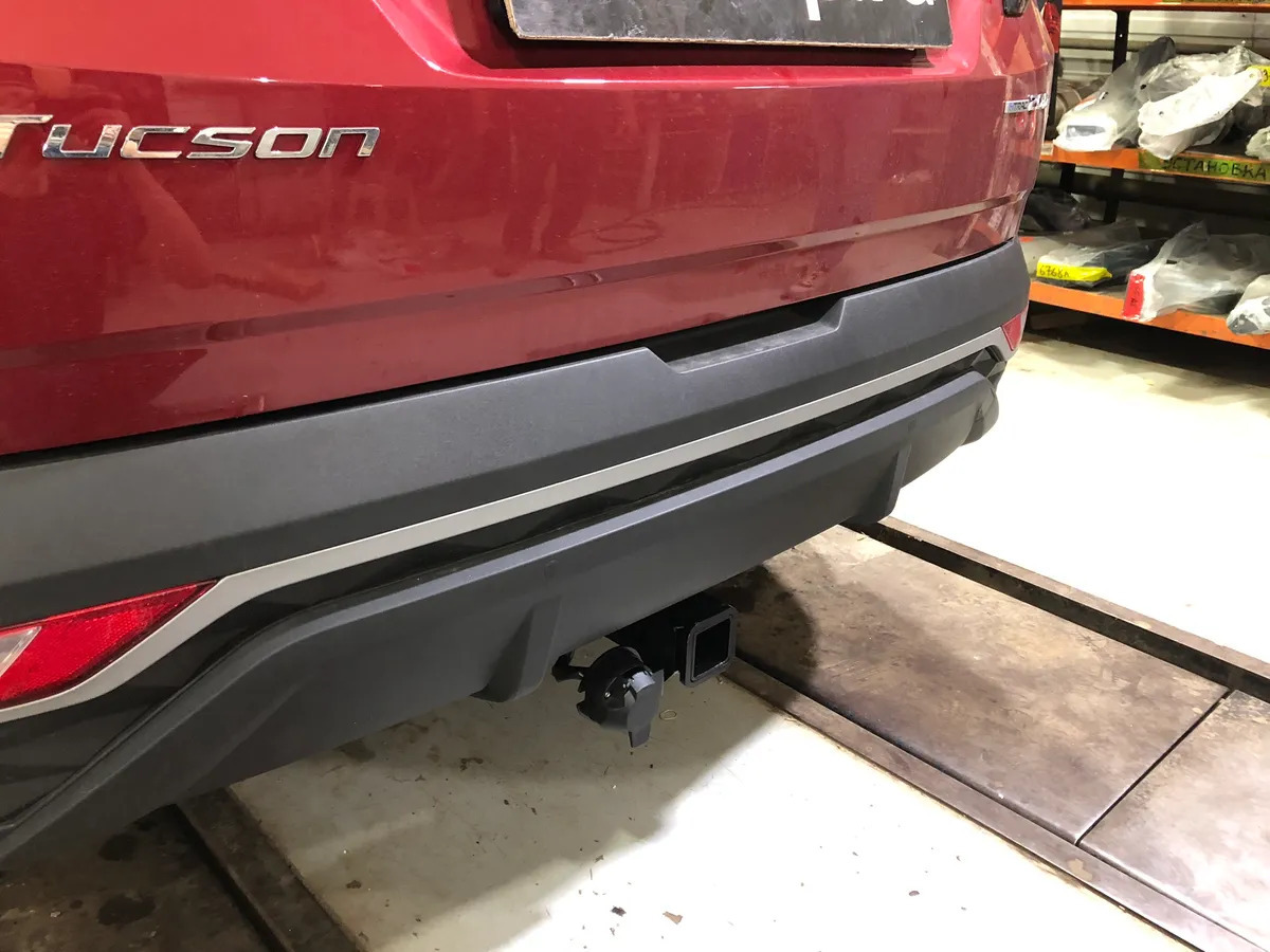 Фаркоп TowRus с антистуком для Kia Sportage (NQ5) и Hyundai Tucson (NX4)
