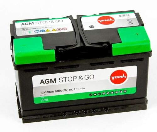 Аккумулятор Vesna AGM Stop&Go VAG80