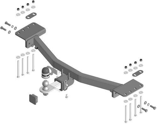 Фаркоп Motodor с оцинкованным шаром для KGM Rexton (Y450)