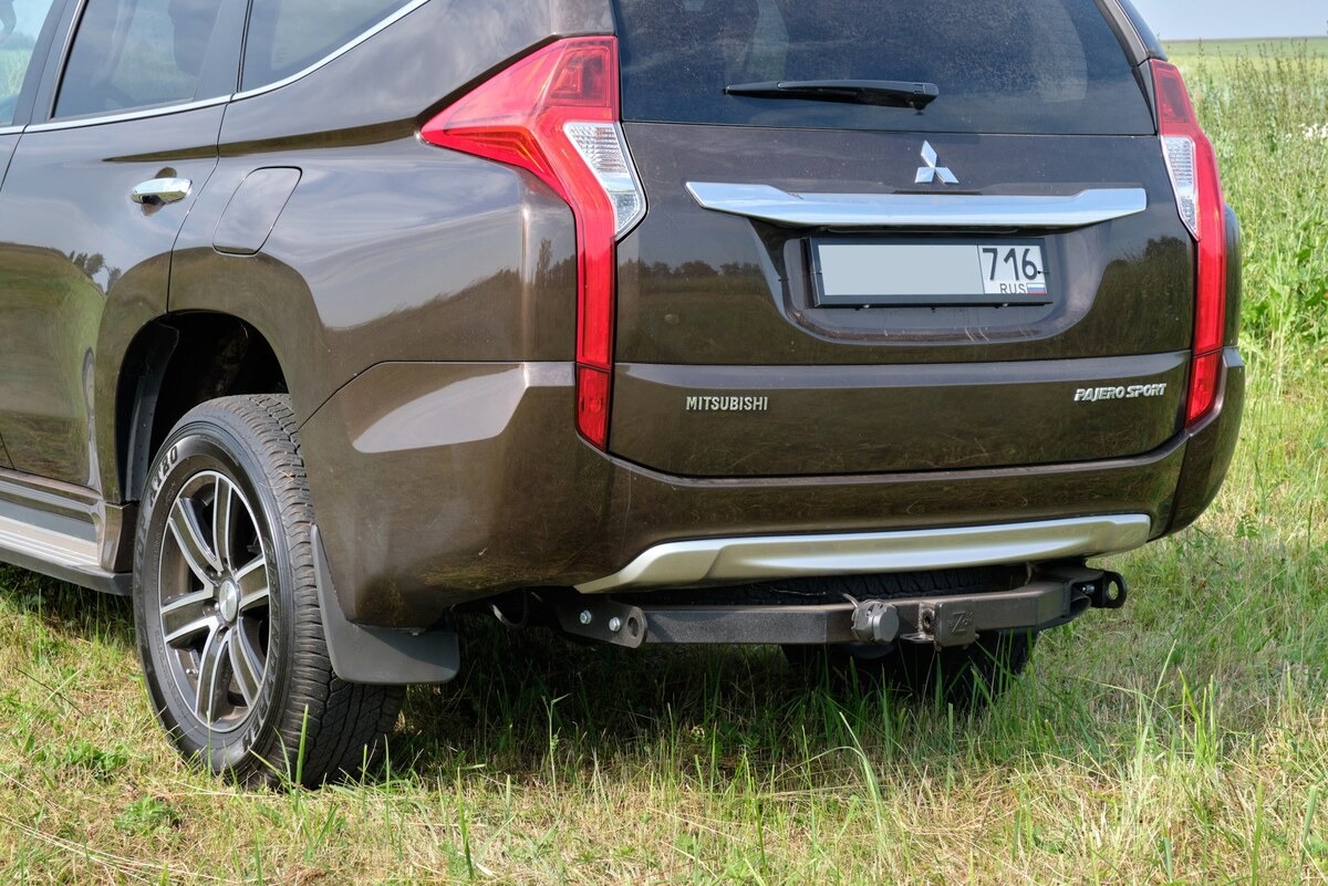 Фаркоп Бизон с антистуком для Mitsubishi Pajero Sport II (KH0) и Pajero Sport III (KS0W) фото 6