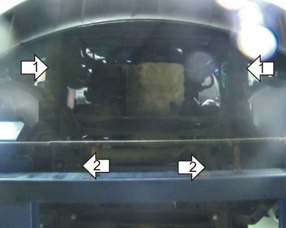 Защита стальная Мотодор для картера двигателя на Mercedes-benz Sprinter фото 3