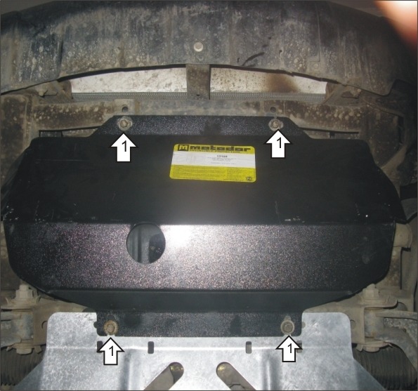 Защита стальная Мотодор для картера двигателя, радиатора на Great Wall Hover H5 фото 4