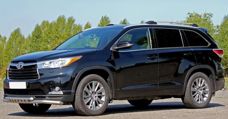 ​Рейлинги на крышу АПС серые для Toyota Highlander (XU50) фото 2