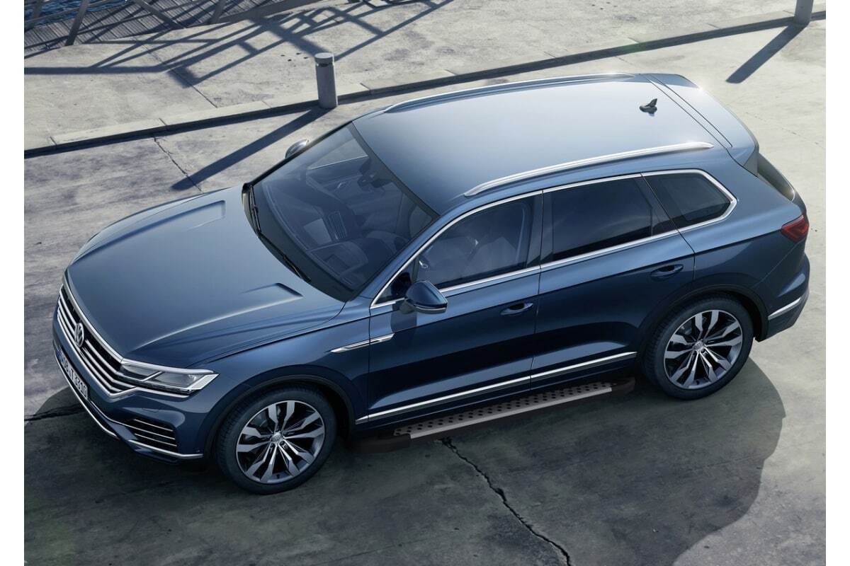 Порог-площадка Rival BMW-Style D193AL c комплектом крепежа для Volkswagen Touareg (CR) фото 2