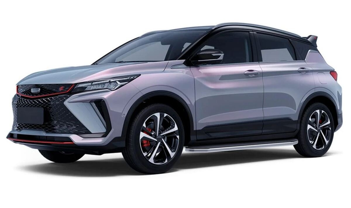 Порог-площадка Rival Premium A173ALP c комплектом крепежа для Geely Coolray (SX11) и Belgee X50 фото 2