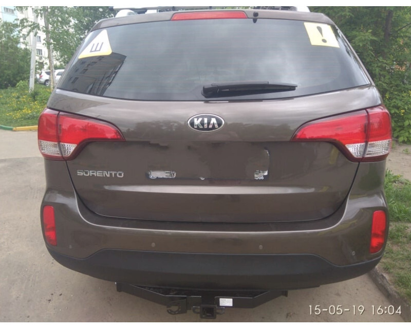 Фаркоп Бизон с антистуком на Hyundai Santa Fe (DM)​ и Kia Sorento II (XM) фото 4