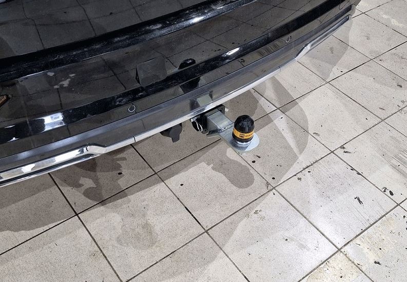 Фаркоп Motodor с оцинкованным шаром для KGM Rexton (Y450) фото 2