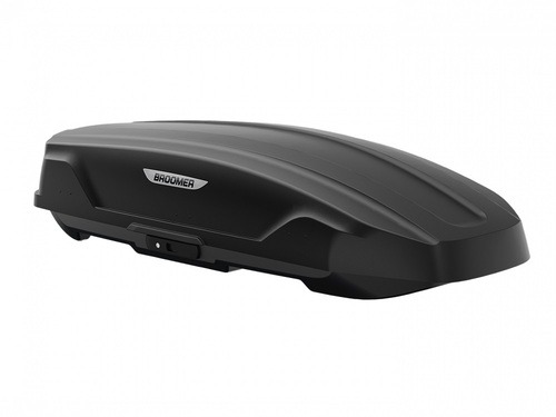 Бокс на крышу Broomer Trekka L 450 черное тиснение 
