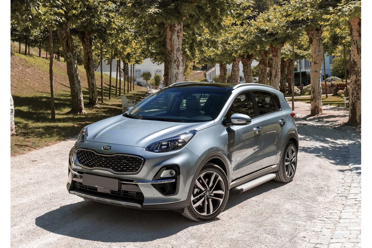 Порог-площадка Rival Silver F173AL c комплект крепежа для Hyundai Tucson (TL) и Kia Sportage (QL) фото 4