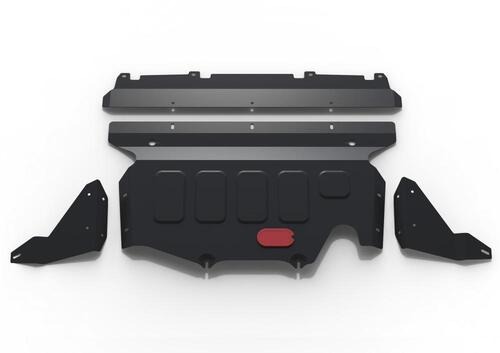 Увеличенная защита стальная АвтоБроня для картера на Subaru Forester (SK/S14)