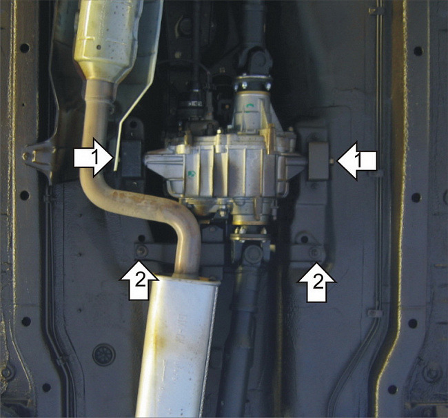 Защита стальная Мотодор для РК на Lada Niva Travel и Chevrolet Niva фото 3