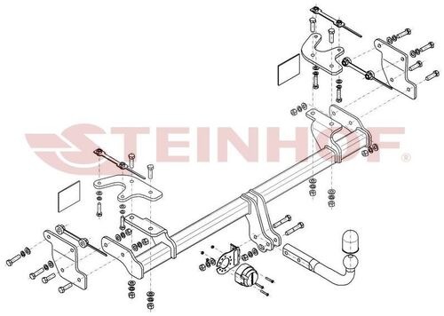 Фаркоп Steinhof на BAIC X7 (1 поколение)​