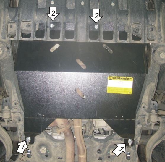 Защита стальная Мотодор для картера двигателя, КПП на Ford Explorer фото 2