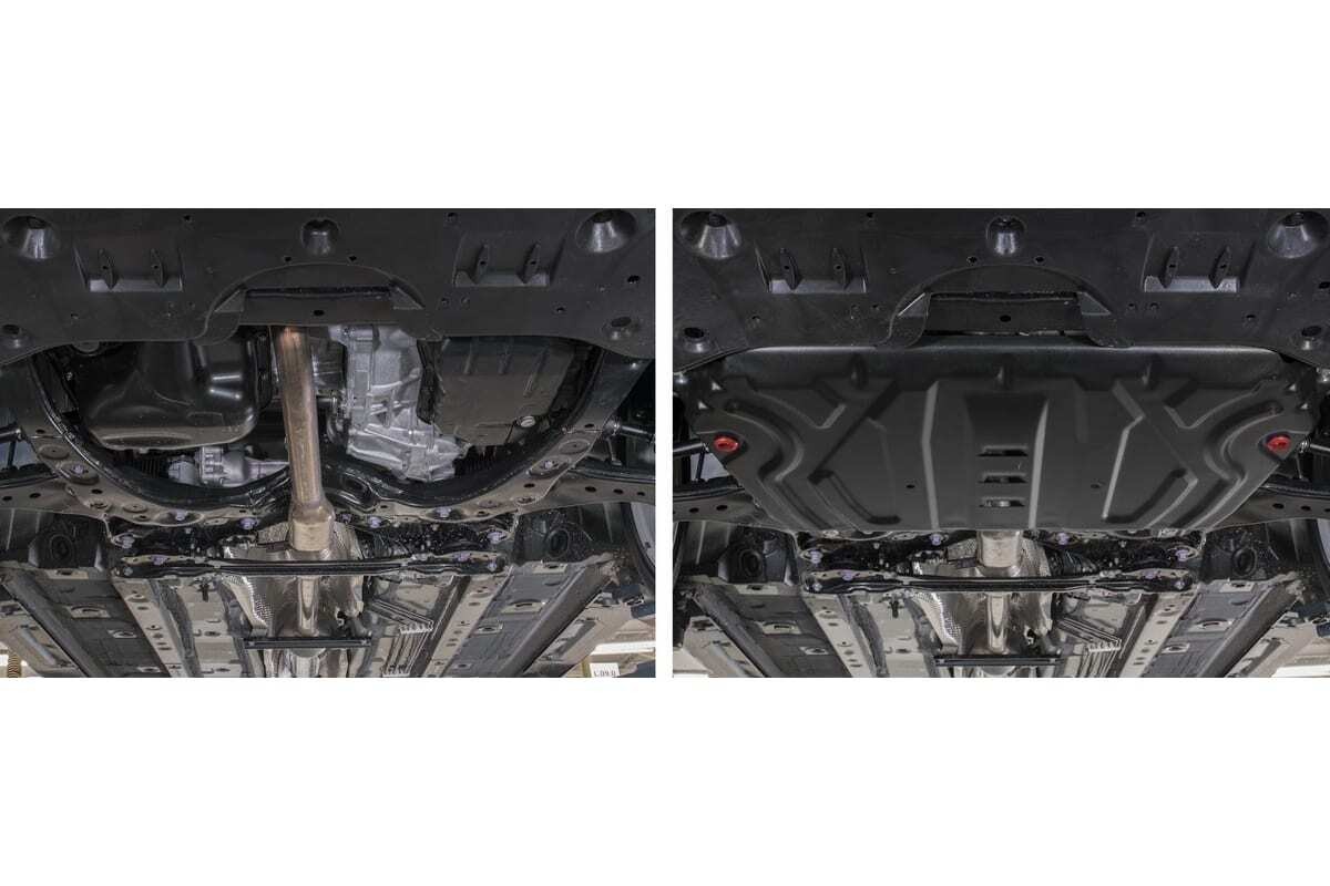 Увеличенная защита стальная АвтоБроня для картера и КПП на Toyota Camry (XV70) и Lexus ES (XV70) фото 2