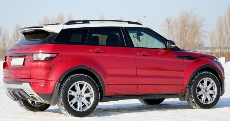 Рейлинги на крышу АПС серебристые для Land Rover Evoque (L538) фото 5