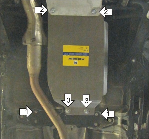 Защита алюминиевая Мотодор для КПП на Subaru Impreza/Wrx фото 4