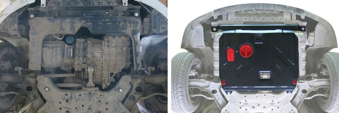 Защита стальная АвтоБроня для картера и КПП на Hyundai Elantra (AD)/ i30 (PD) и Kia Ceed (CD)/ Cerato (BD) фото 2