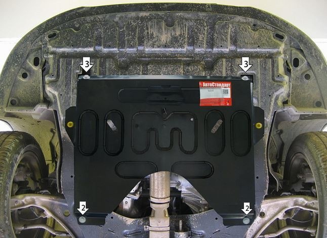 Защита АвтоСтандарт для картера двигателя, КПП для Nissan Teana (J32)/ (L33) фото 2