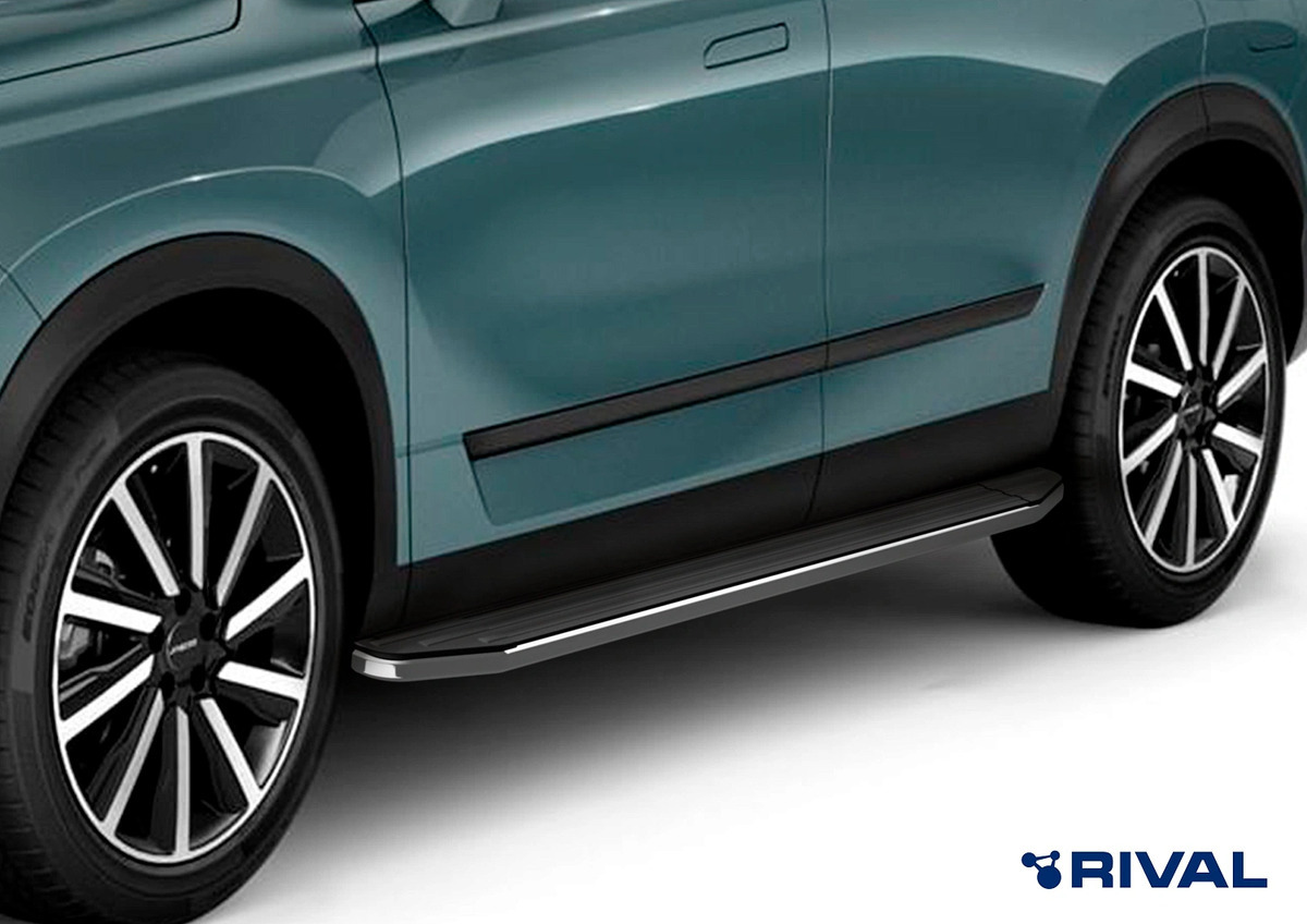 Порог-площадка Rival Premium A193ALP c комплектом крепежа для Chery Tiggo 9 (2 поколение) Exeed RX (1 поколение)​ и Jaecoo J8 (1 поколение)​ фото 4